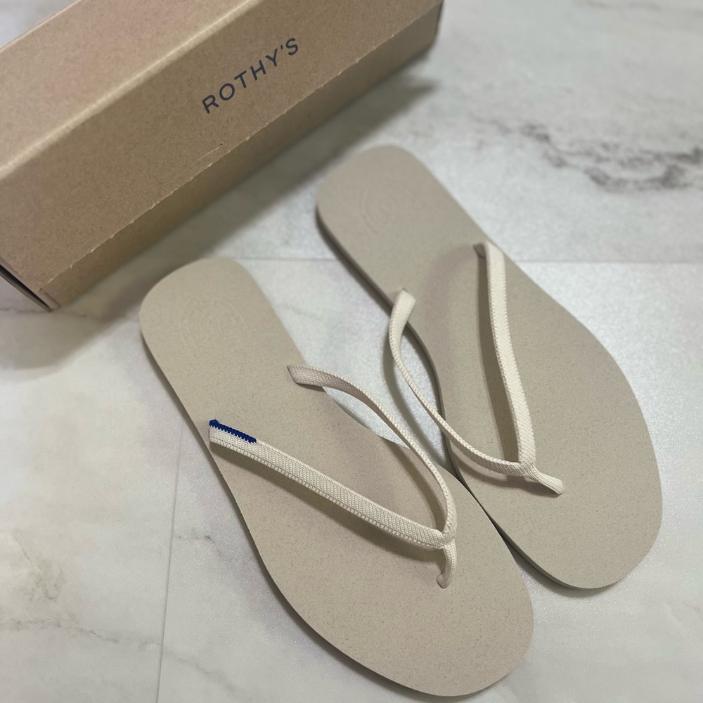 Rothy’s Coconut “The Flip” sandals